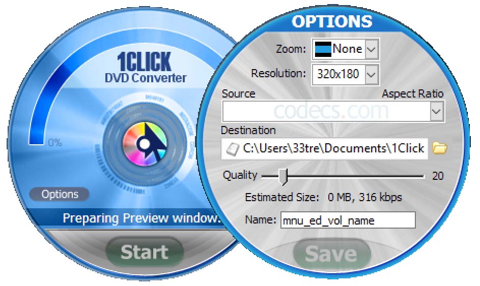1Click DVD Converter 2.1.0.0 screenshot