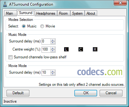 ATSurround Processor 1.02 screenshot