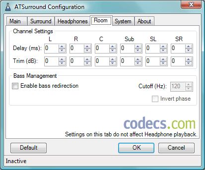 ATSurround Processor 1.02 screenshot