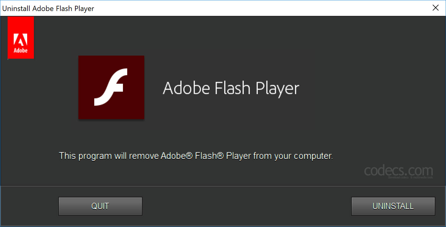 Скачать adobe flash player uninstaller на компьютер