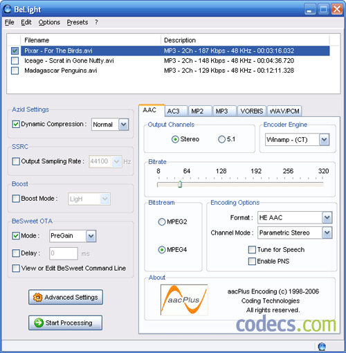 BeLight 0.22 RC1 screenshot