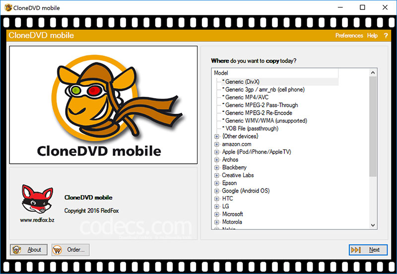 CloneDVD Mobile 1.9.0.2 beta screenshot