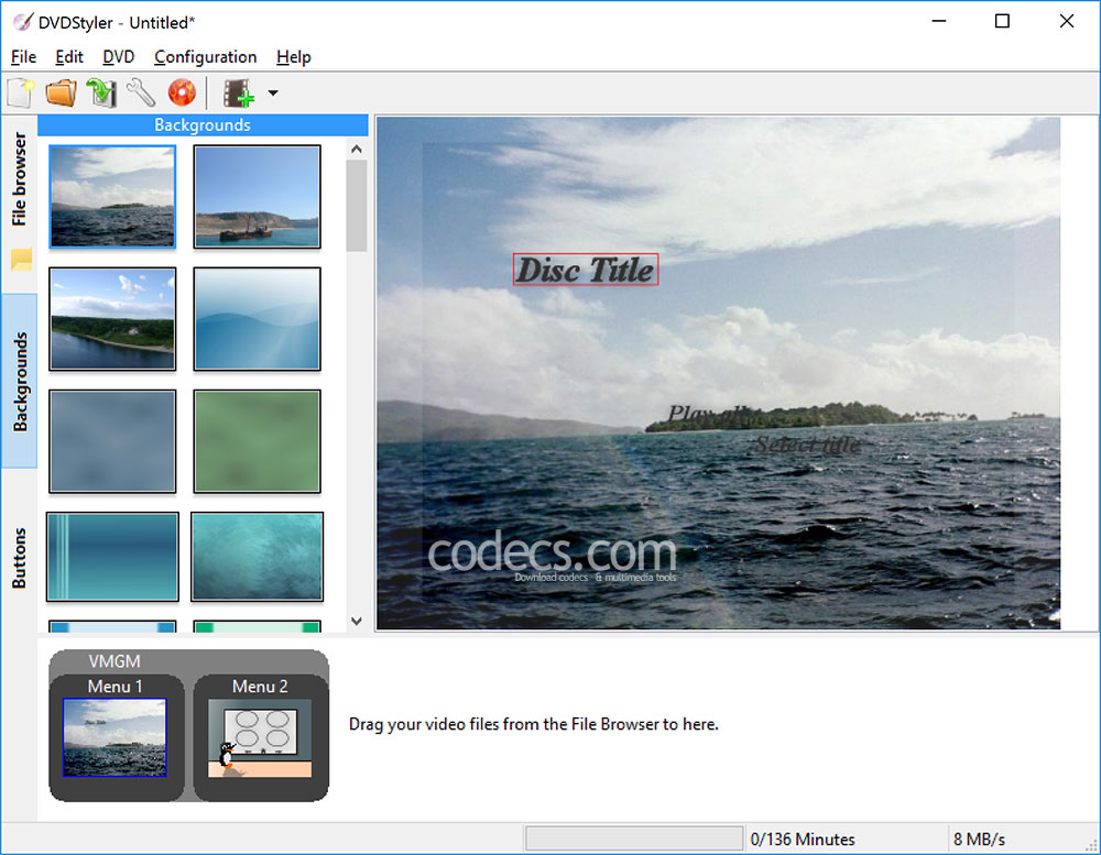 DVDStyler 2.5 beta 4 screenshot