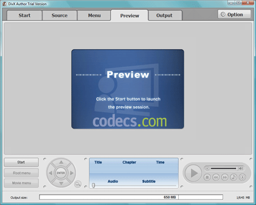 DivX Author 1.5.2 screenshot