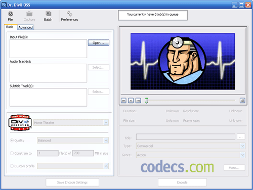 Dr. DivX 2.0.1 beta 7 screenshot