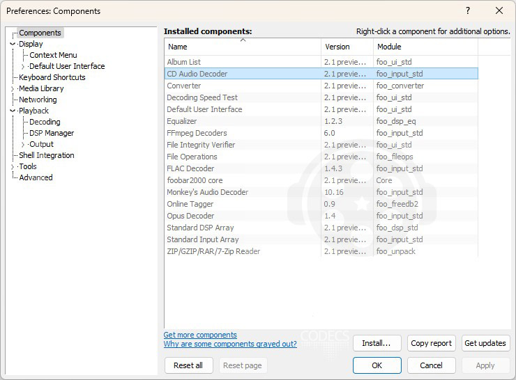 foobar2000 1.2.6 screenshot