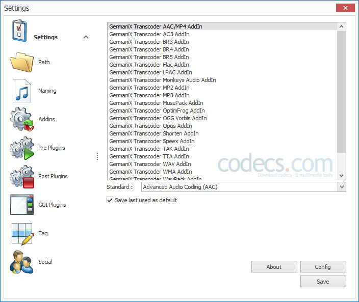 GermaniX Transcoder 8.8.6.1 screenshot