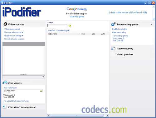 iPodifier 1.5 screenshot