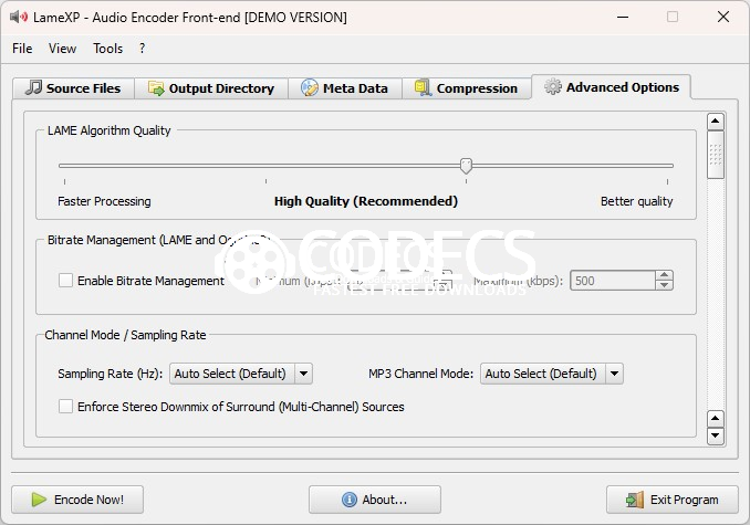 LameXP 4.07 final screenshot