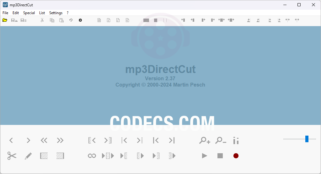 mp3DirectCut 2.19 screenshot