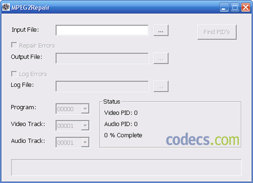 MPEG2Repair 1.0.1.5 screenshot