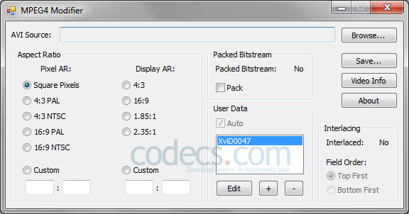 MPEG4 Modifier 1.4.5 screenshot