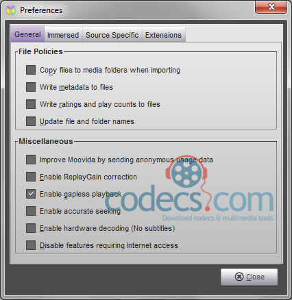 Moovida 2.1.1.0 screenshot