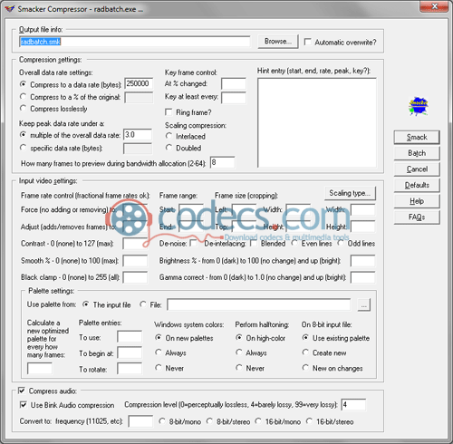 RAD Video Tools (featuring Bink 1.99n) screenshot