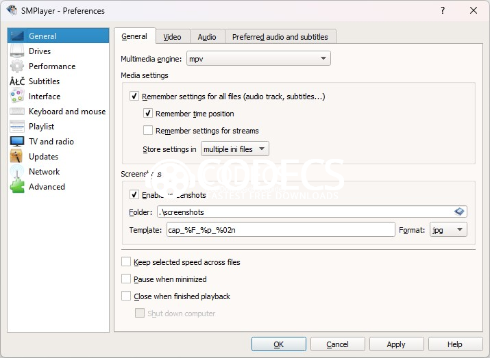 SMPlayer 0.8.5.5430 beta screenshot