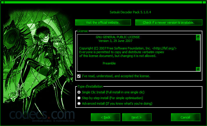 Satsuki Decoder Pack screenshot Satsuki Decoder Pack screenshot