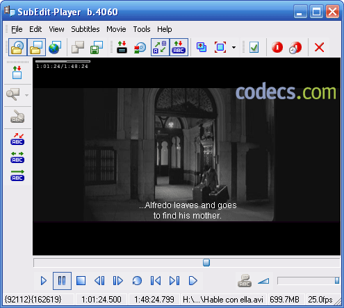 SubEdit Player build 4072 screenshot