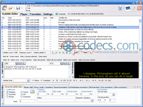 Subtitle Processor 7.7.1 screenshot