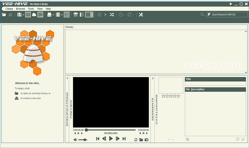 Vee-Hive (aka Videophile) 1.7.2 screenshot