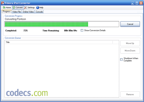 Videora iPod Converter 6.00 screenshot