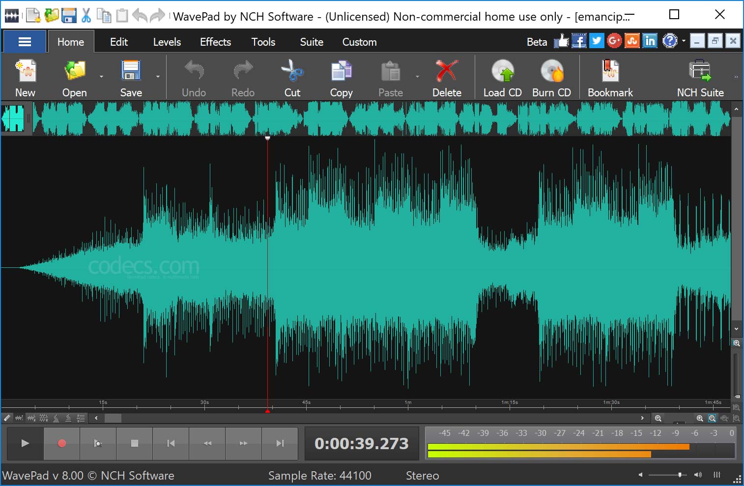 WavePad 5.46 screenshot