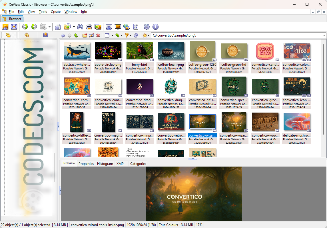 XnView 1.98.9 beta screenshot