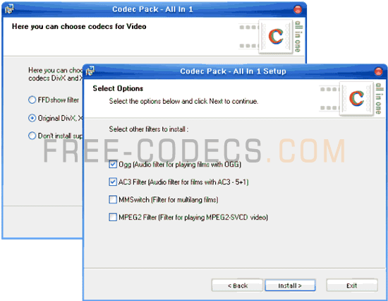 Screenshot of Codec Pack All in 1 6.0.3.0