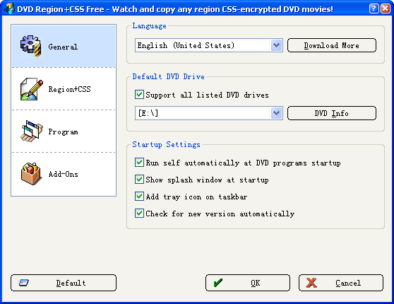 DVD Region+CSS Free 5.9.8.5 screenshot