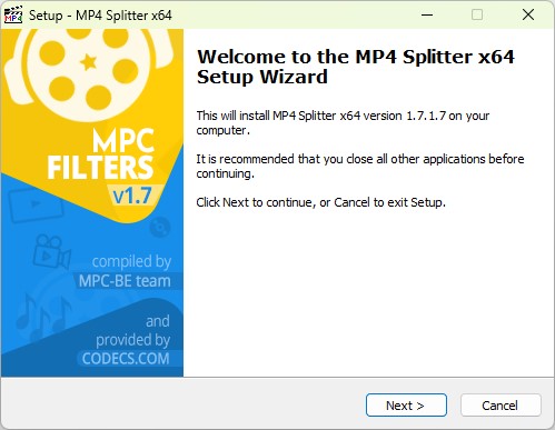 MP4 Splitter 1.7.1.7 screenshot