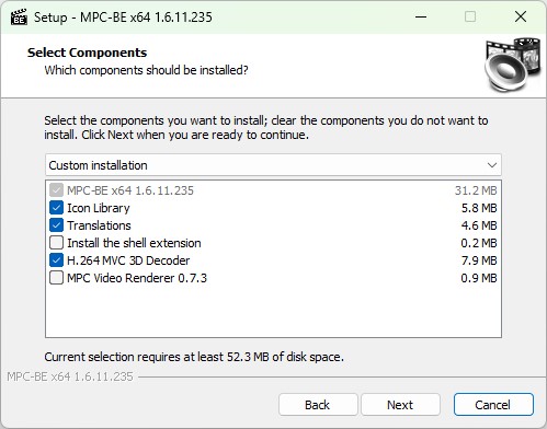 MPC-BE 1.6.11.247 screenshot
