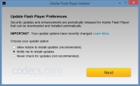 Adobe Flash Player 23.0.134 beta screenshot