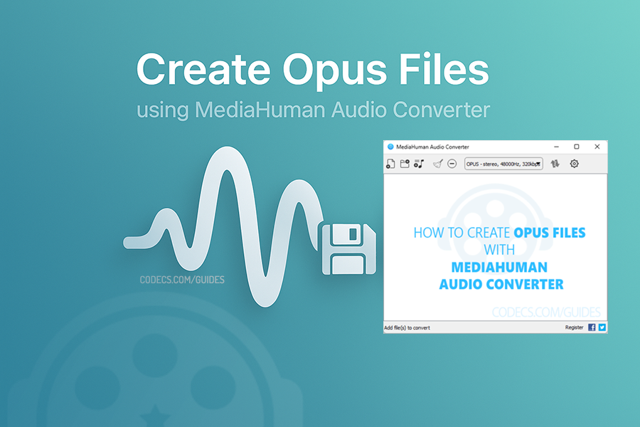 How to Create Opus Files with MediaHuman Audio Converter Screenshot