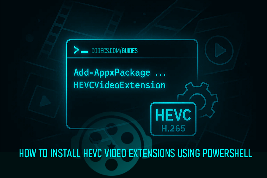How to Install HEVC Video Extensions using PowerShell Screenshot