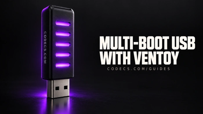 One USB drive holding several bootable ISO files with Ventoy