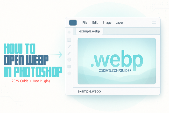 Open WebP in Photoshop