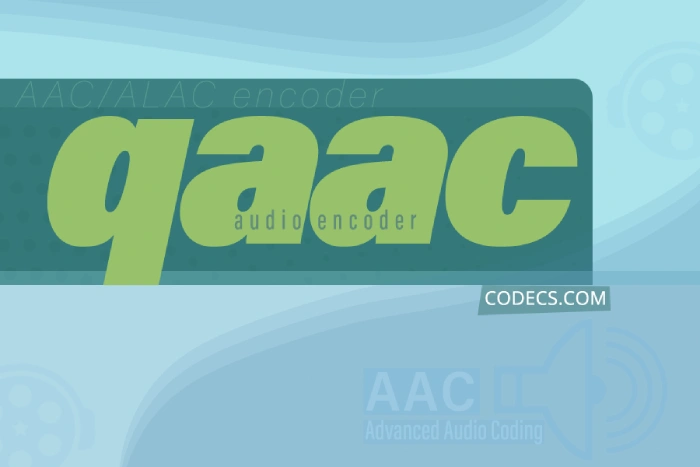 The qaac command-line encoder running in a Windows console window