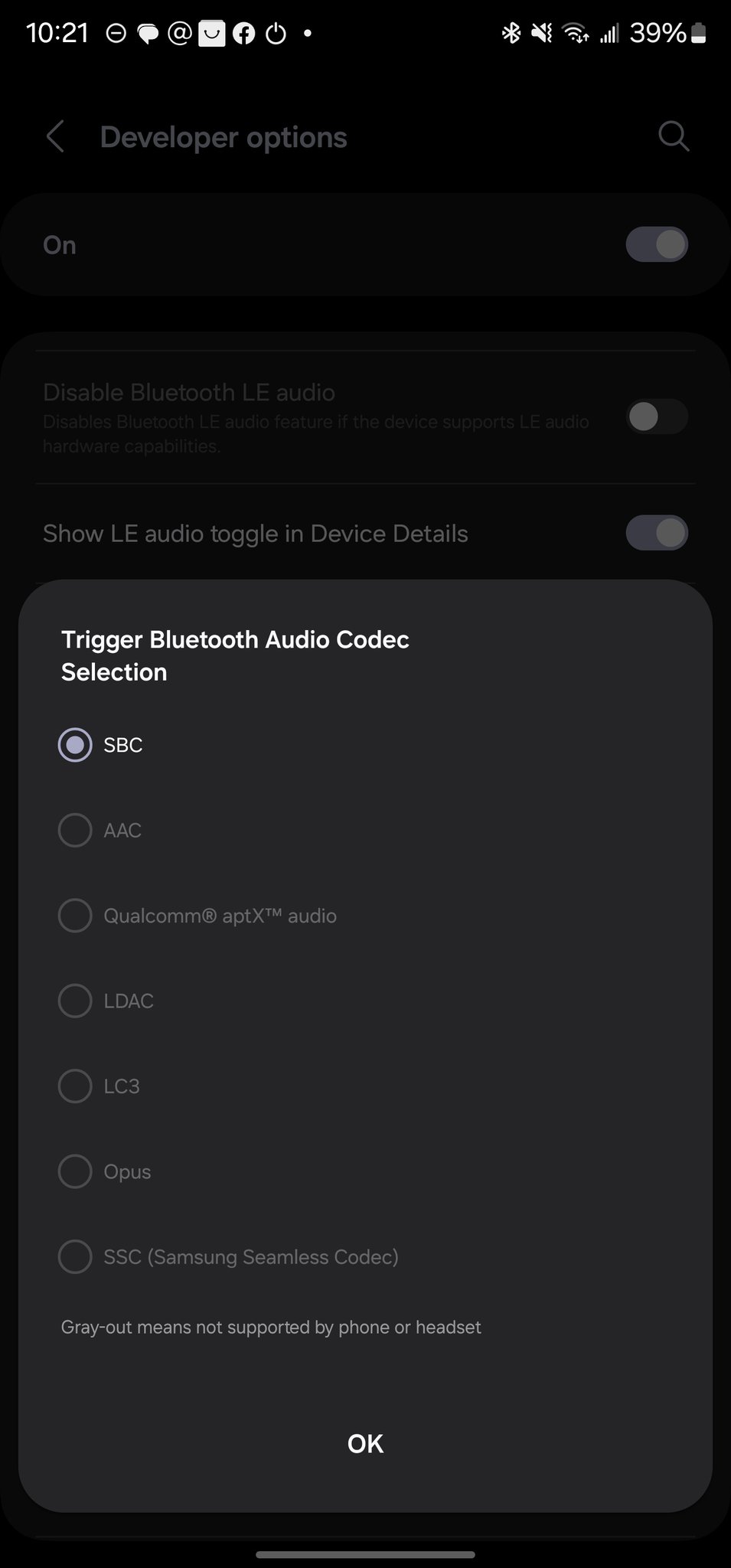 Samsung Audio Codecs