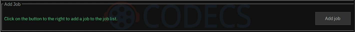 StaxRip job queue showing a pending HEVC encoding task