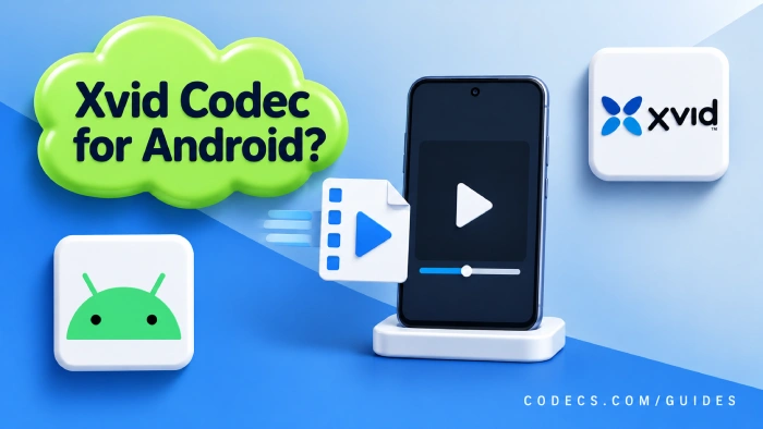 Android phone playing an Xvid AVI video with no codec download needed