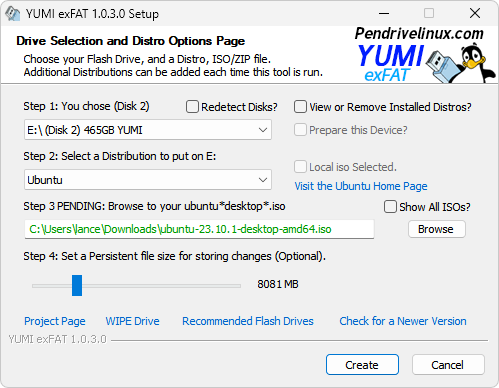YUMI exFAT 1.0.3.3 screenshot
