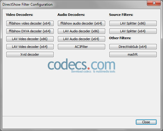 Codec Tweak Tool 6.6.8 screenshot