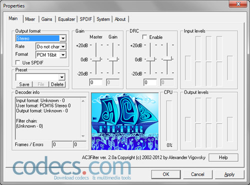 pcm decodificador de áudio download codec