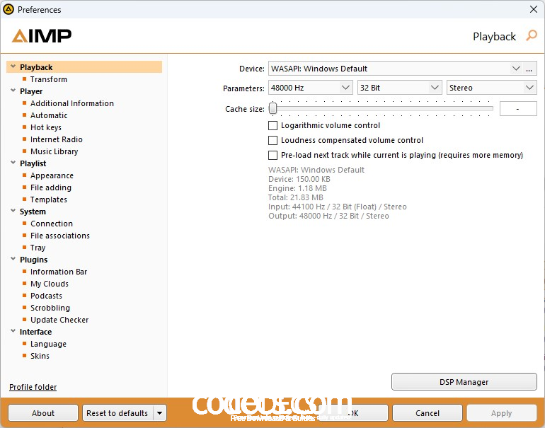 AIMP 5.30.2505 beta screenshot