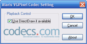 Alaris VGPixel codec 3.10 screenshot