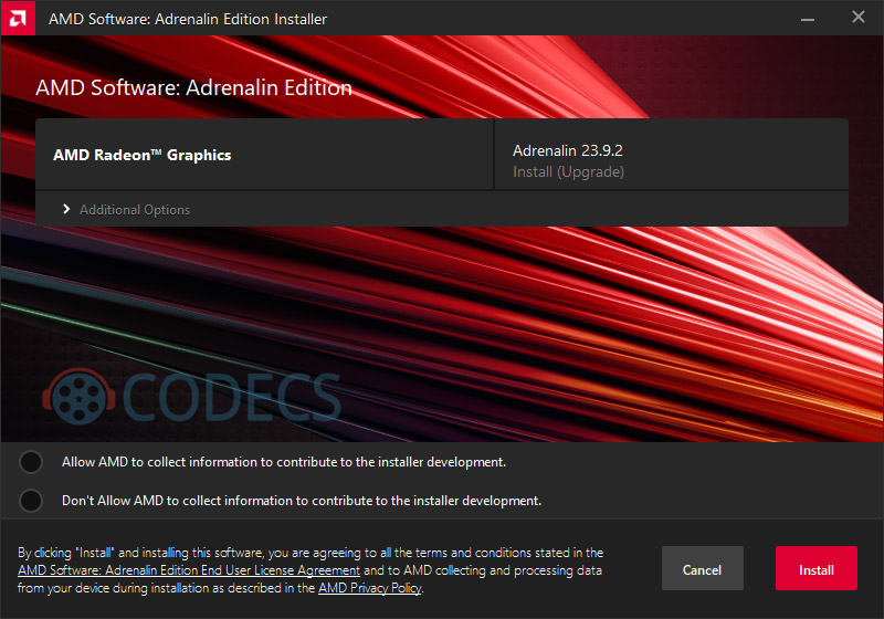 AMD Radeon Adrenalin Graphics Drivers 23.11.1 screenshot