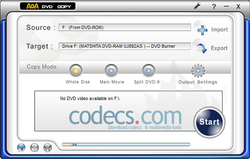 AoA DVD Copy 2.9.3 screenshot