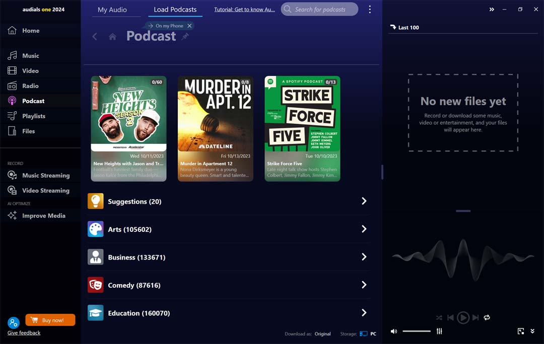 Screenshots For Audials 2026 0 12 0