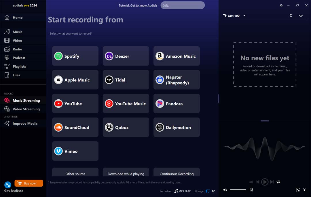 Screenshots For Audials 2026 0 12 0