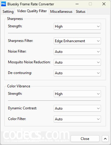 Bluesky Frame Rate Converter 4.7.1 screenshot