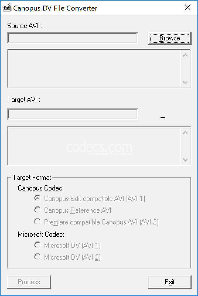 canopus dv-codec 1.00